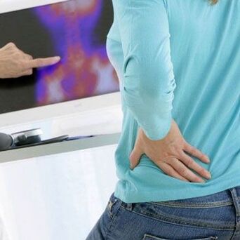 ការរកឃើញនៃដំណើរការ pathological នៅក្នុងឆ្អឹងខ្នង